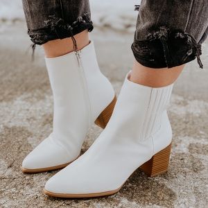 Essential White Booties